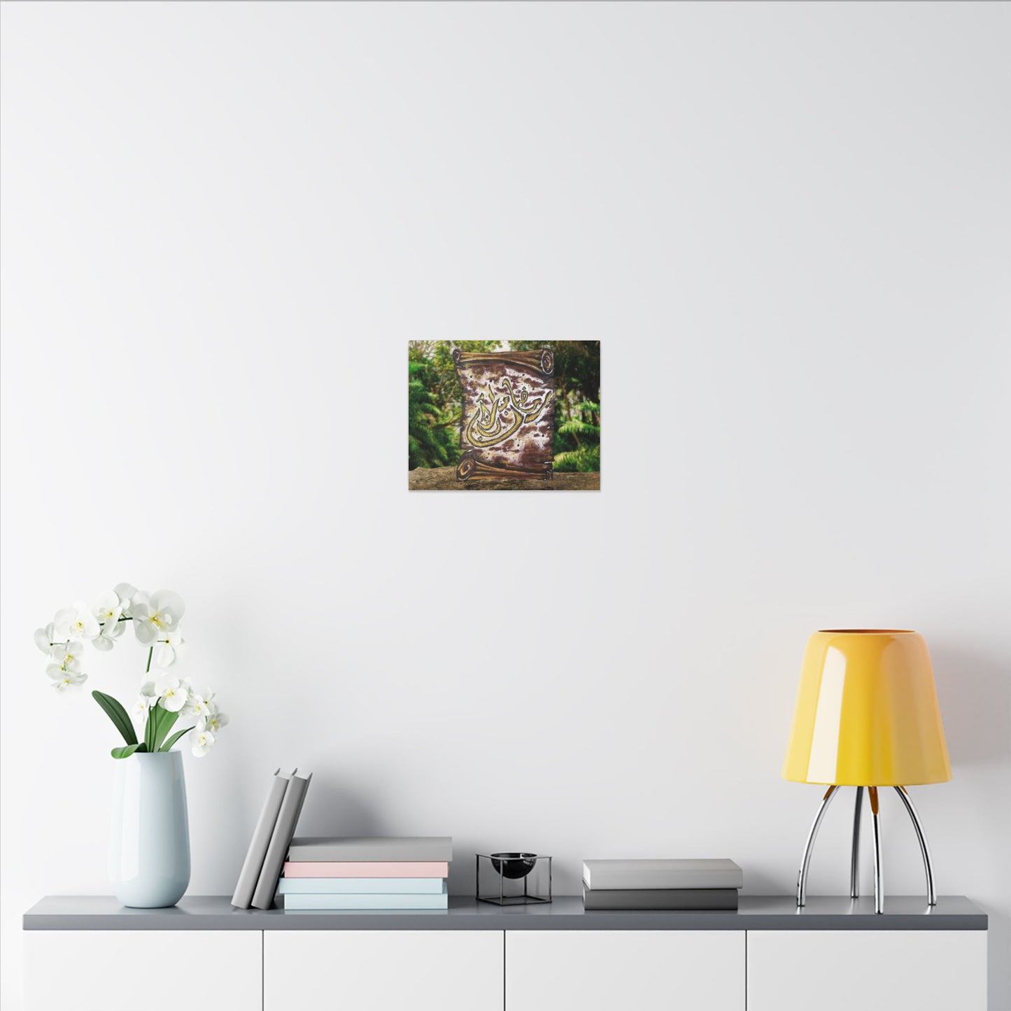 Matte Stretched Canvas Wall Art — Arabic Calligraphy Scroll Design