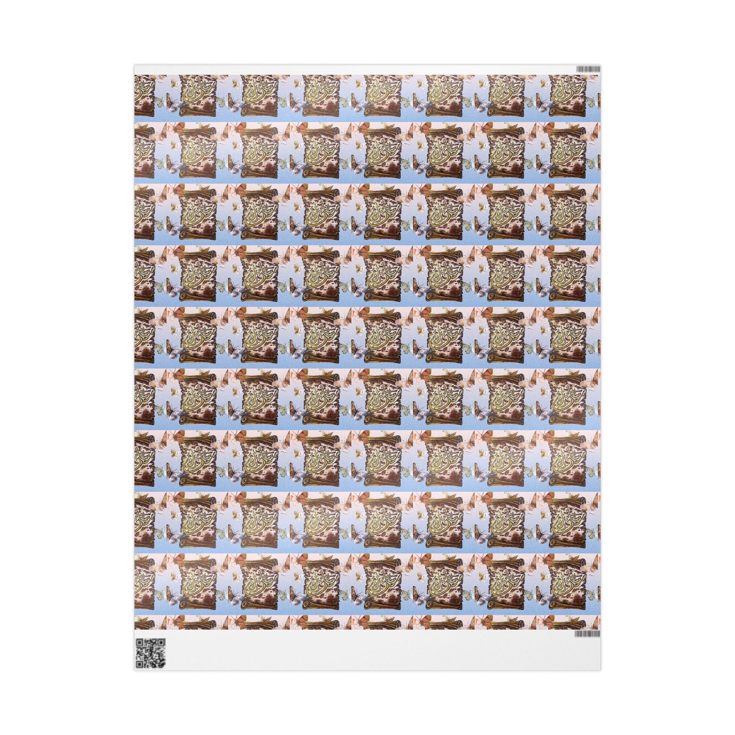 Wrapping Paper Roll — Cute Brown Tabby Cat Pattern Gift Wrap (Pet Lover Holiday & Birthday)