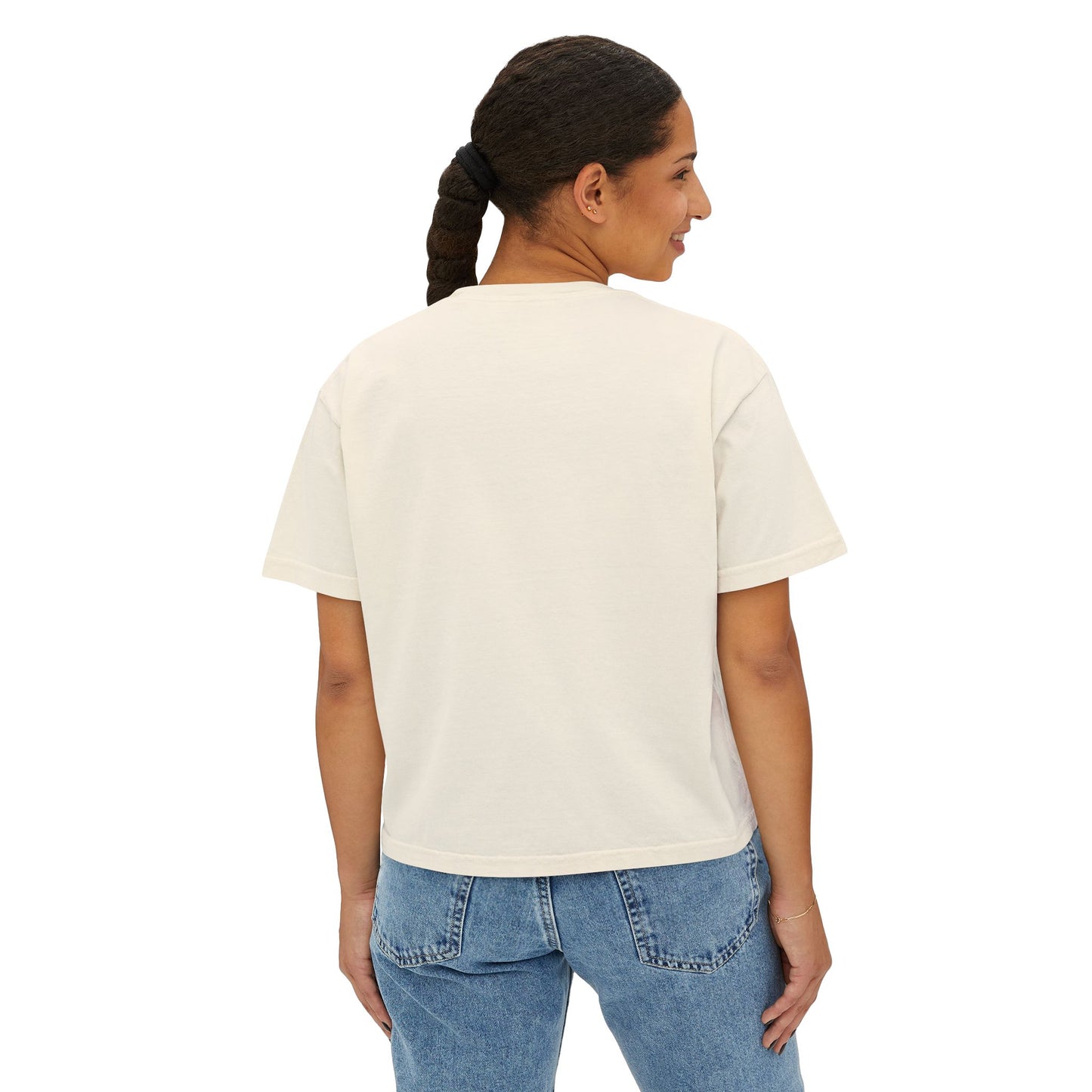 Mom Heartbeat Boxy Tee, Gift for Mom, Mother's Day Shirt, Family Love Tee, Cute Casual Wear, Heartbeat Graphic Top