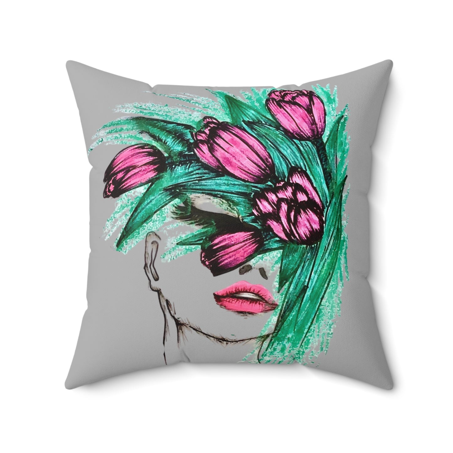 Spun Polyester Square Pillow