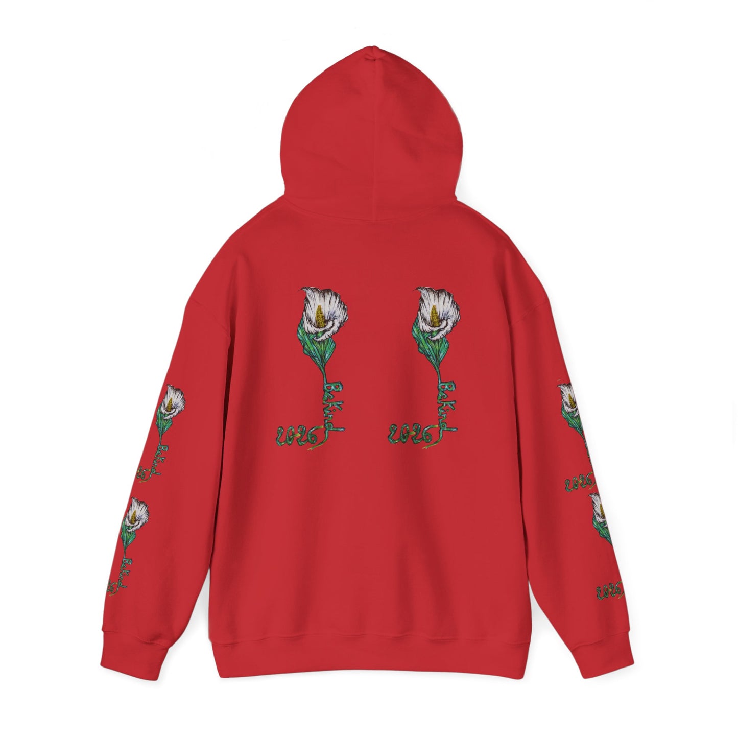 Botanical Rose Hoodie - Unisex Heavy Blend™ Sweatshirt