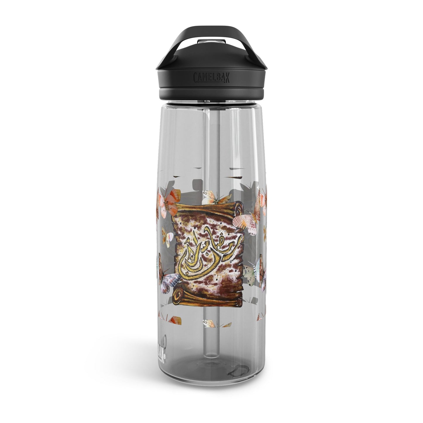 CamelBak Eddy Water Bottle — Floral Vintage Scroll Design (20oz/25oz)