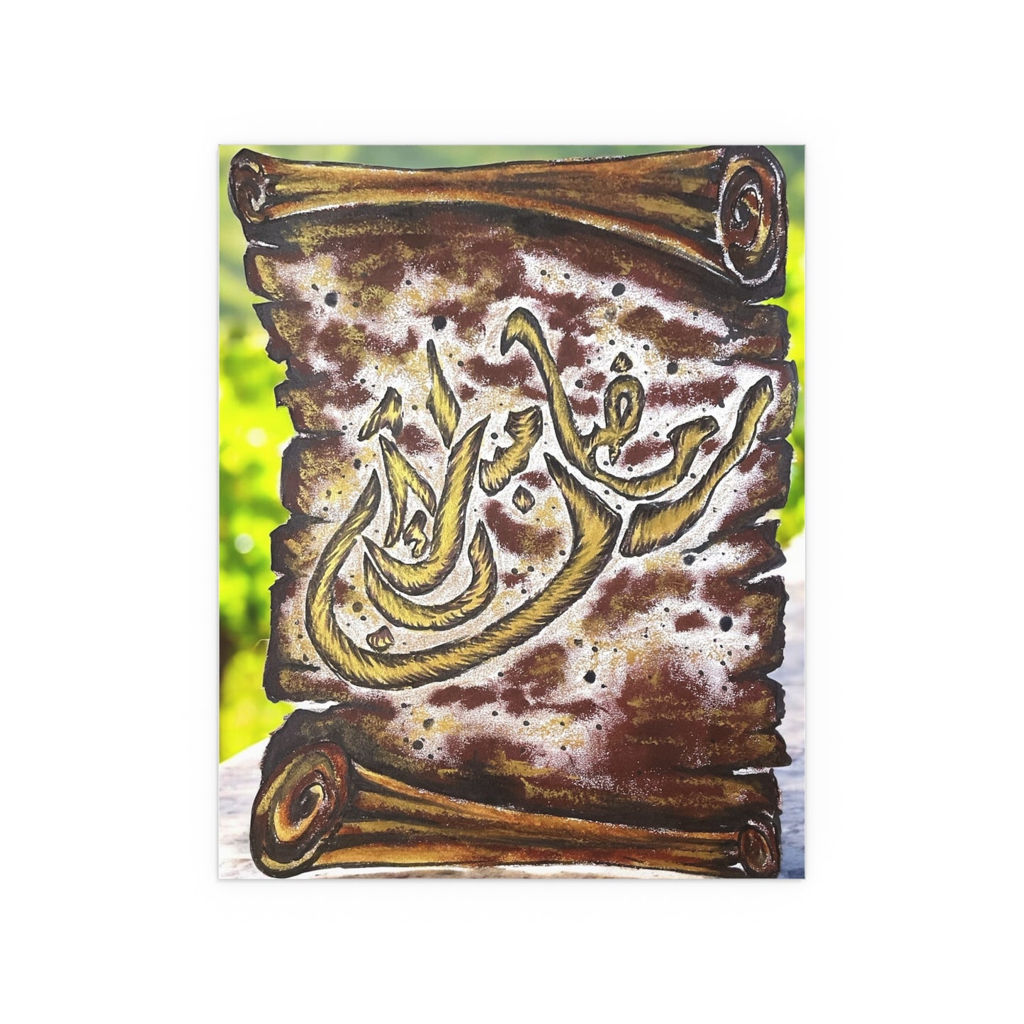 Silk Poster — Arabic Calligraphy Scroll Art (Indoor/Outdoor)