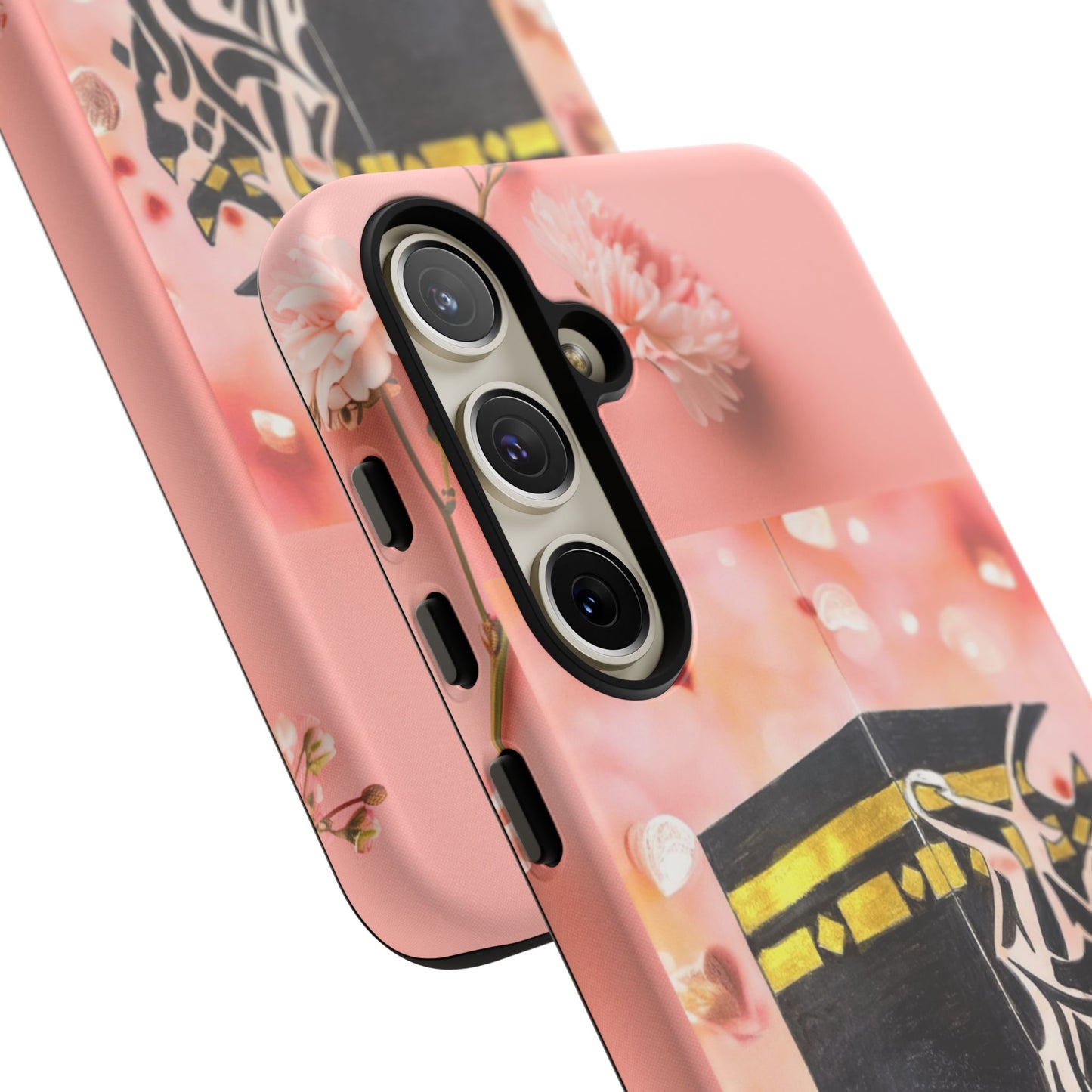 Kaaba Floral Phone Case – Pink Islamic Shrine Design
