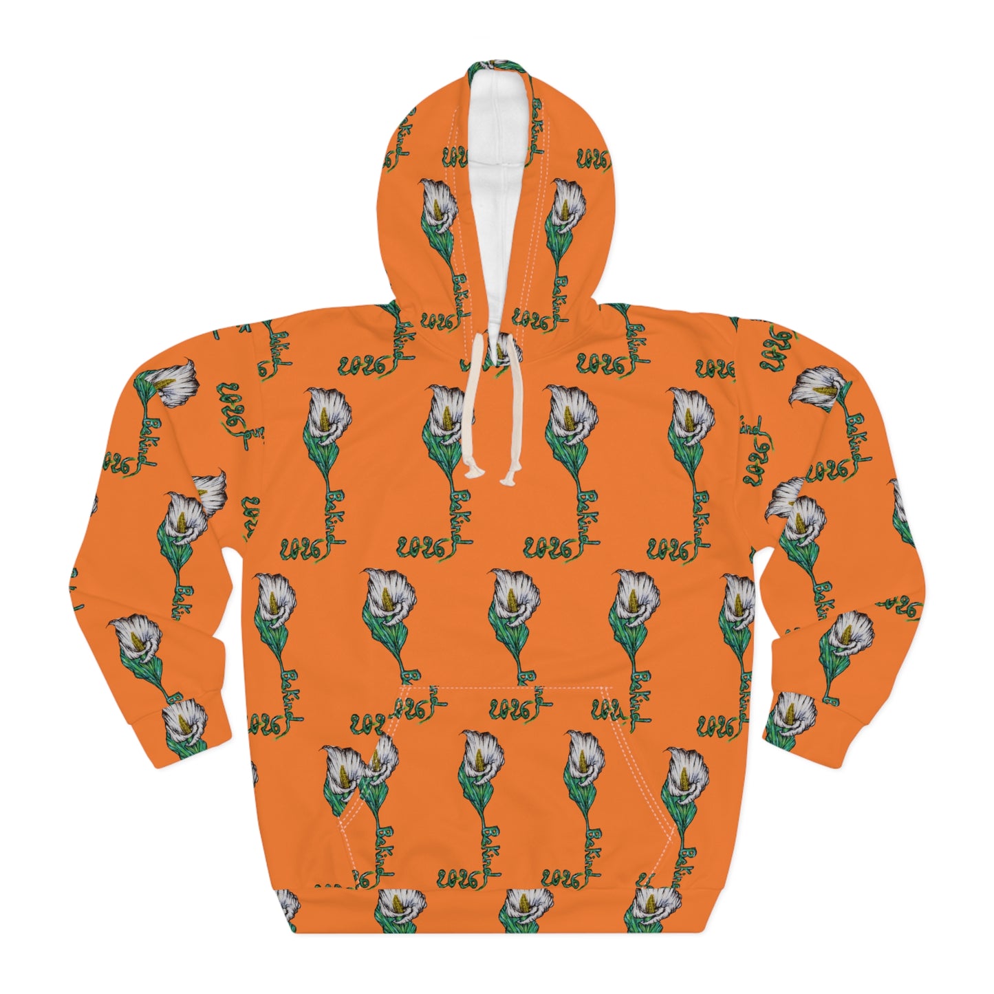 Vibrant Floral Unisex Pullover Hoodie