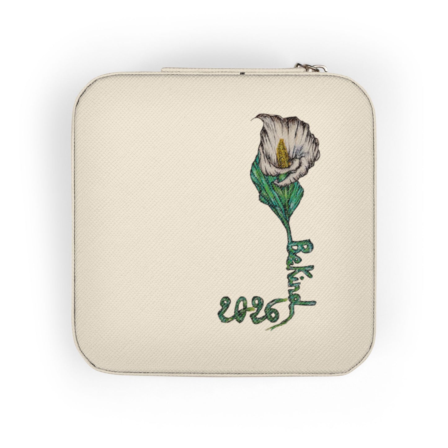 Elegant Embroidered Jewelry Travel Case