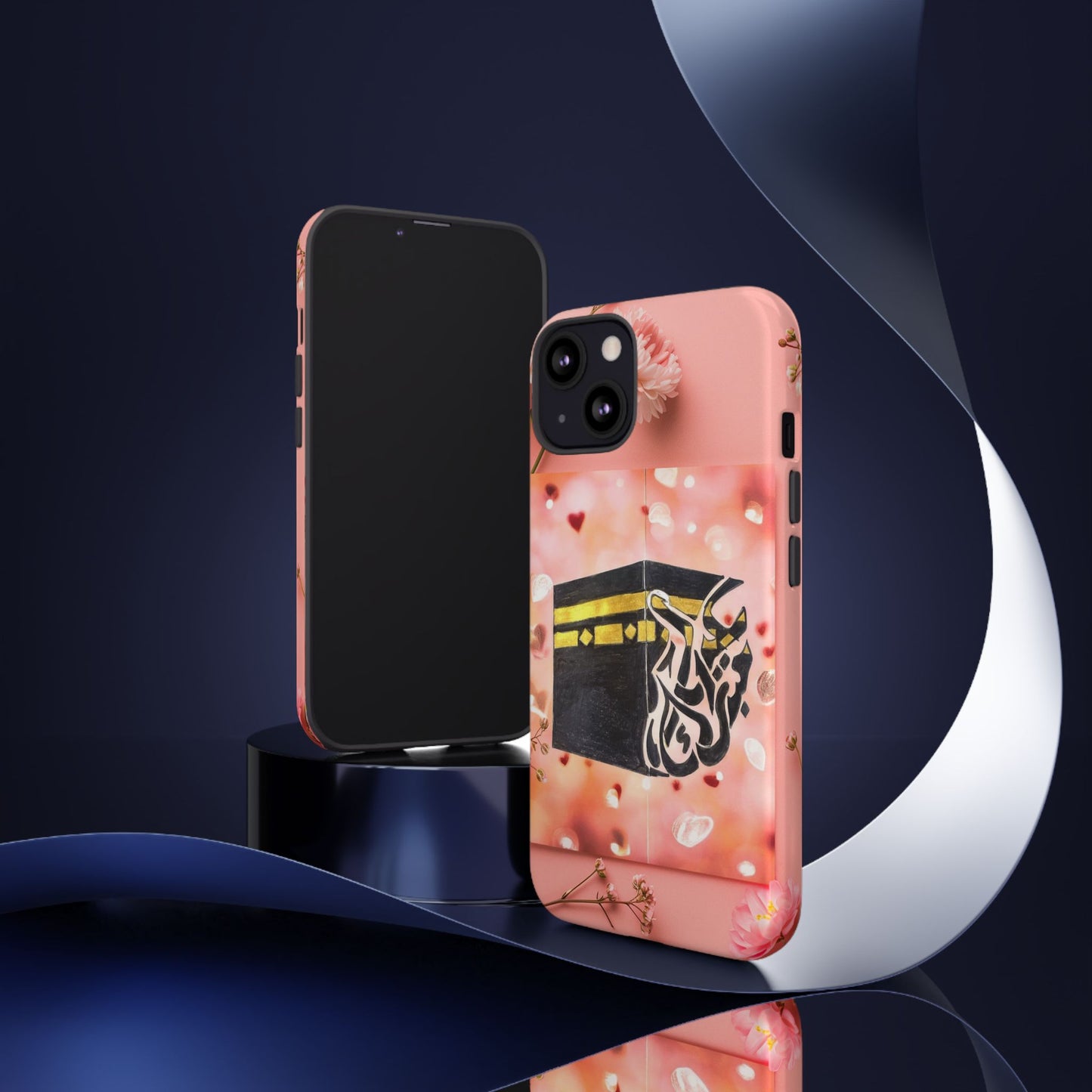 Kaaba Floral Phone Case – Pink Islamic Shrine Design