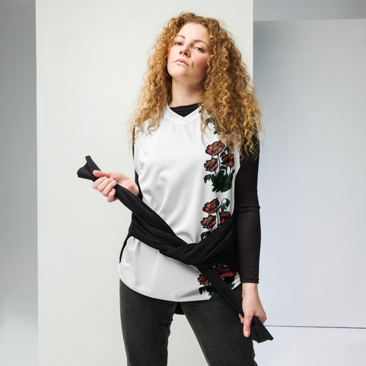 Recycled unisex basketball jersey