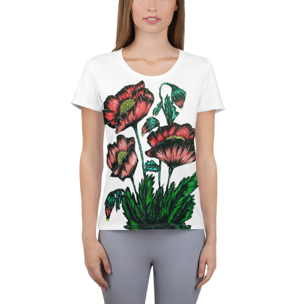 All-Over Print Women's Athletic T-shirt