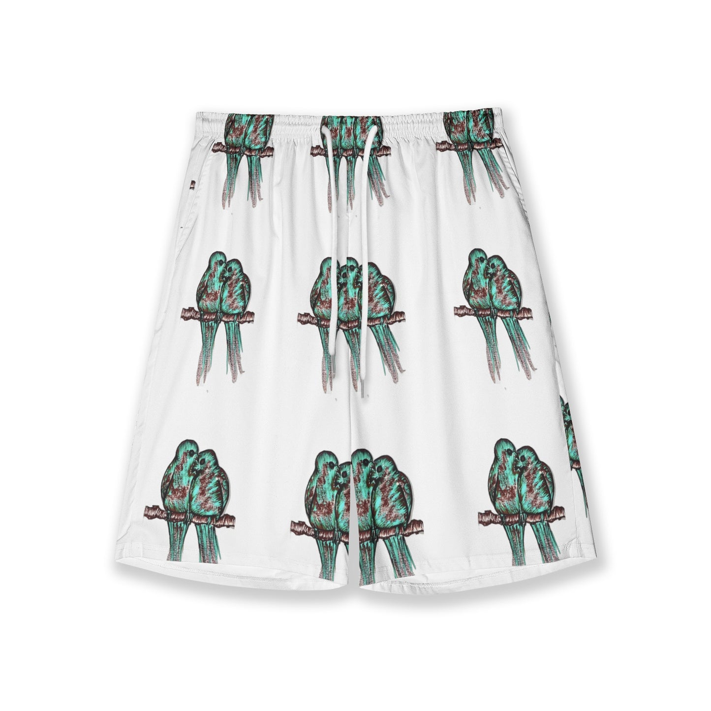Men's All-Over-Print Hawaiian Swim Shorts