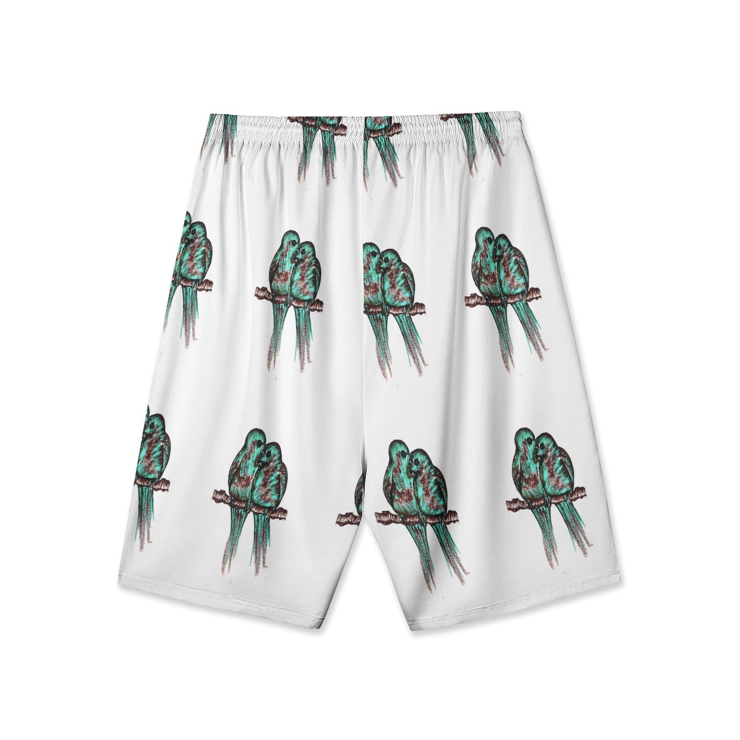 Men's All-Over-Print Hawaiian Swim Shorts
