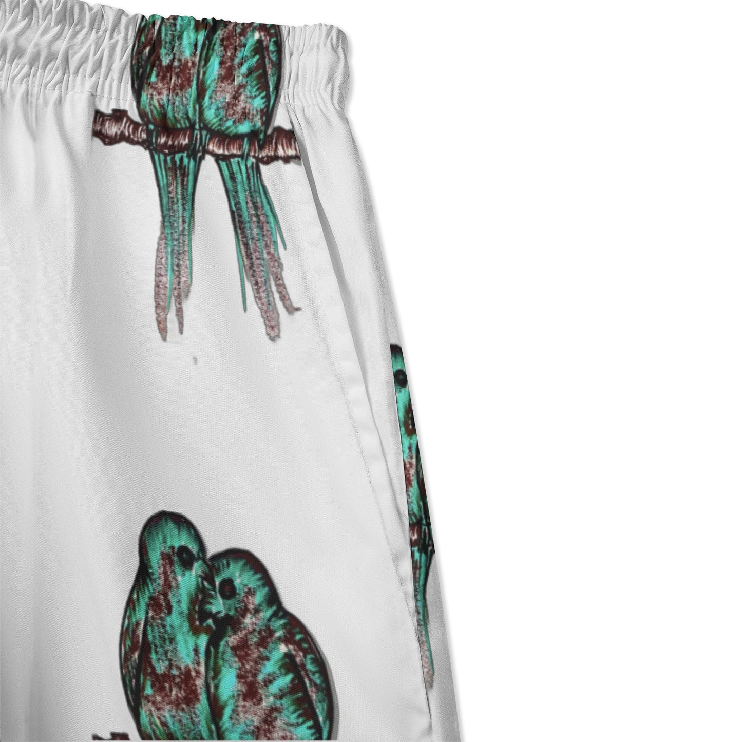 Men's All-Over-Print Hawaiian Swim Shorts