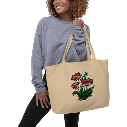 Large organic tote bag