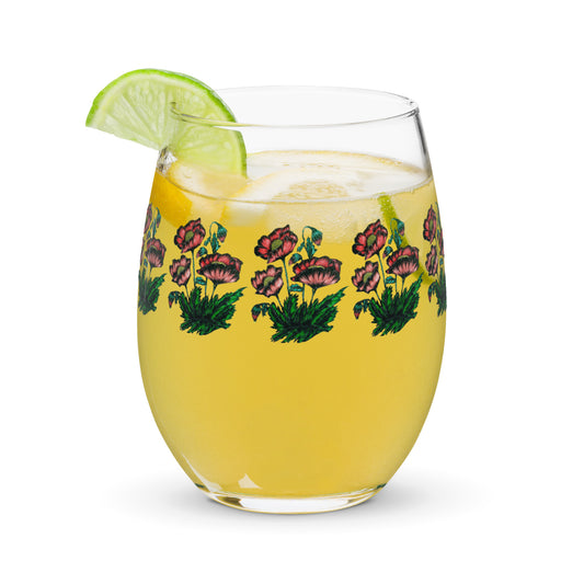 Stemless wine glass