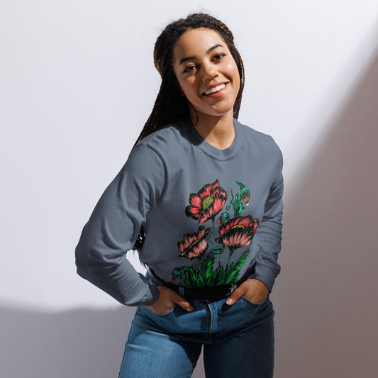 Garment-dyed heavyweight long-sleeve shirt